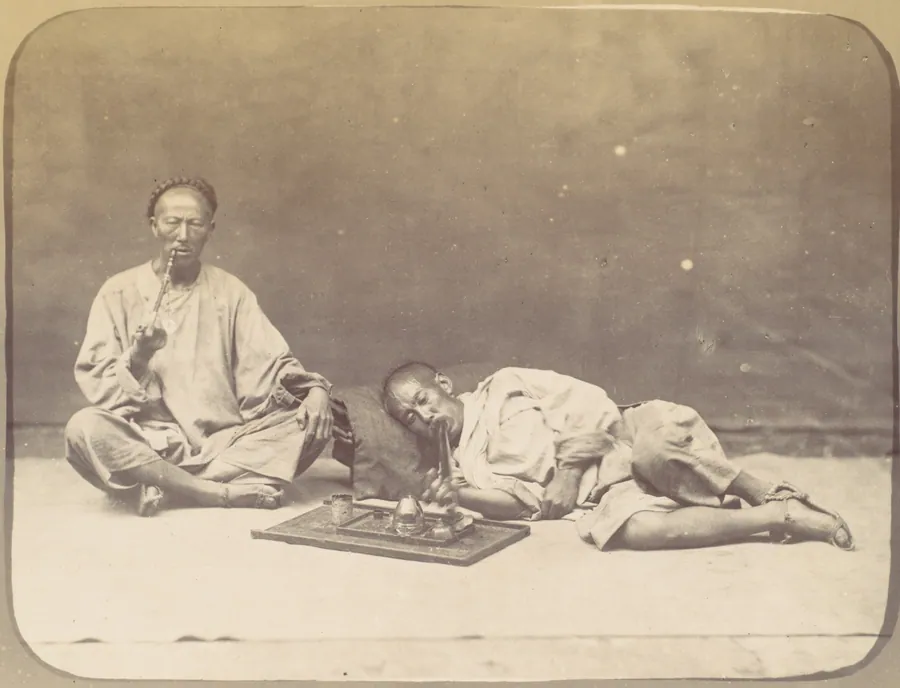 Opium smoker by William Thomas Saunders