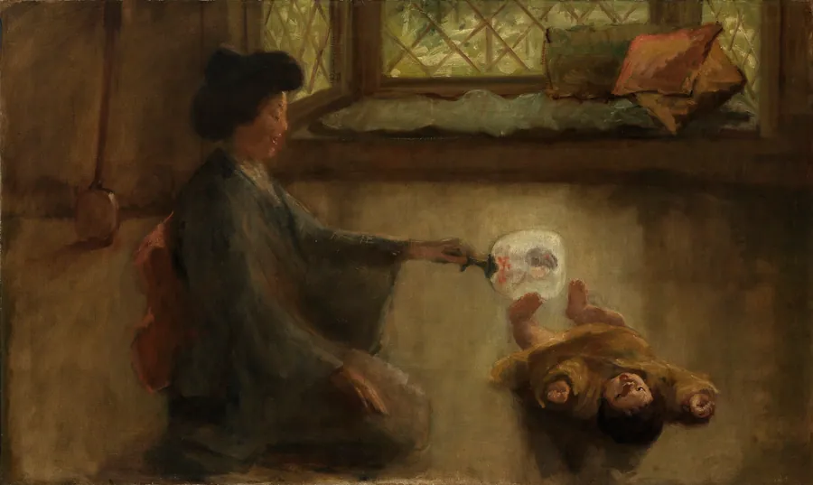 Japanese Lullaby by Alice Pike Barney, born Cincinnati, OH 1857-died Los Angeles, CA 1931