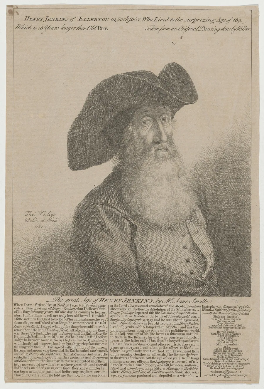 The Great Age of Henry Jenkins by Thomas Worlidge