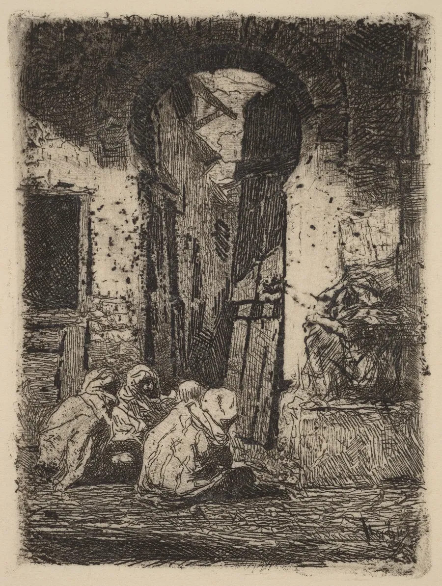 Tánger (Seated Arabs) by Mariano Fortuny Marsal