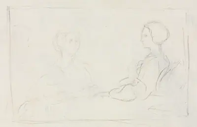 Two Seated Women (verso)