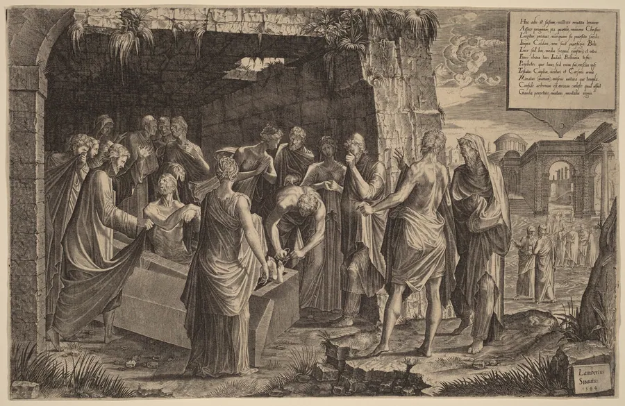 The Raising of Lazarus by Lambert Suavius