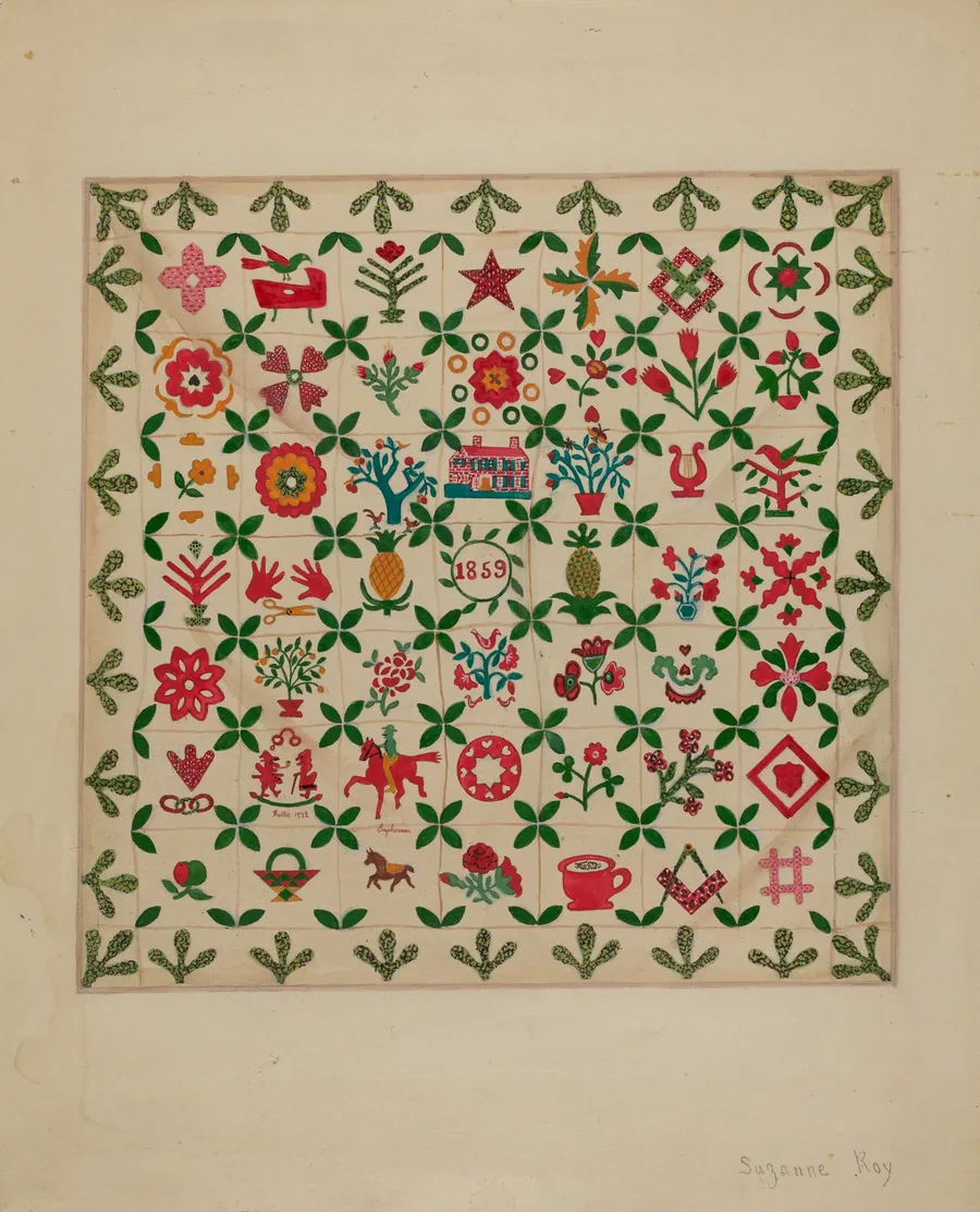 Applique Quilt by Suzanne Roy