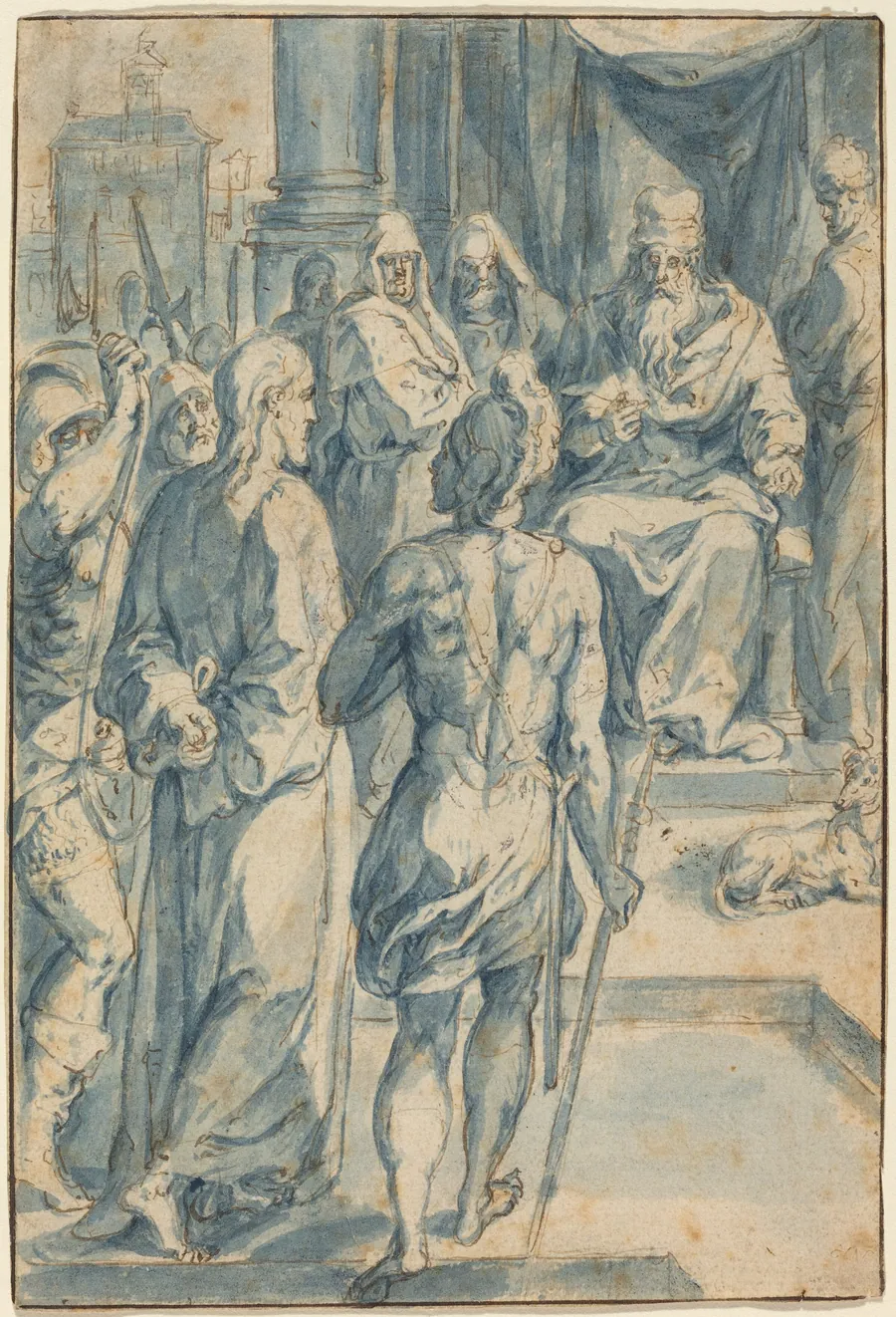 Christ before Caiaphas by Crispin van den Broeck