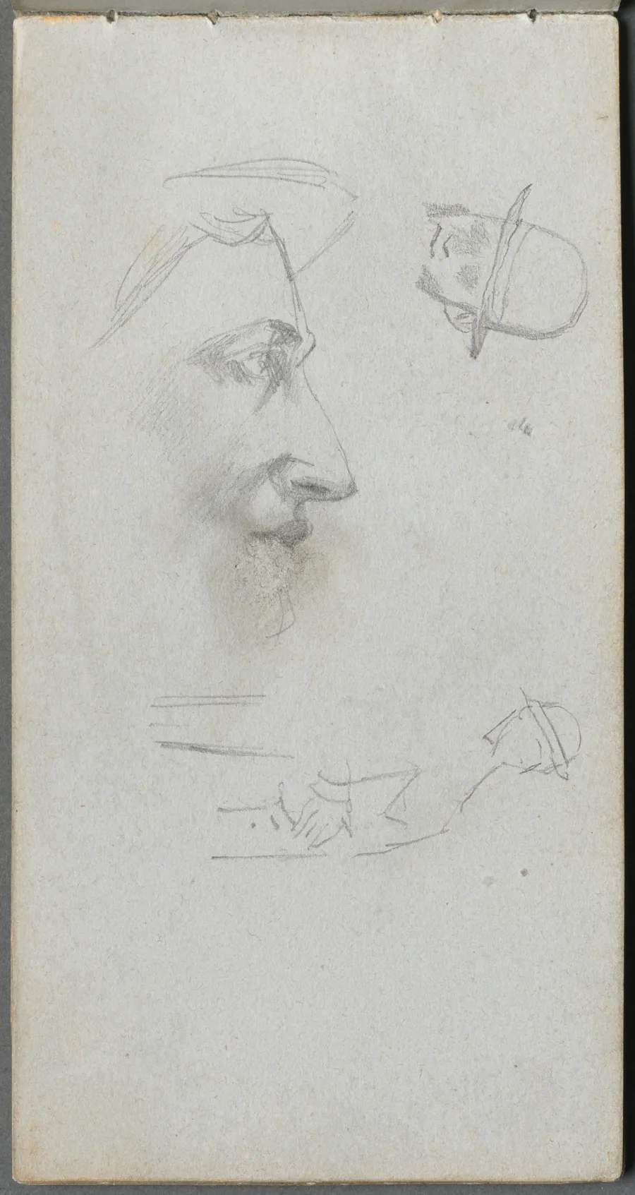 Sketchbook, page 14: Figures by Ernest Meissonier