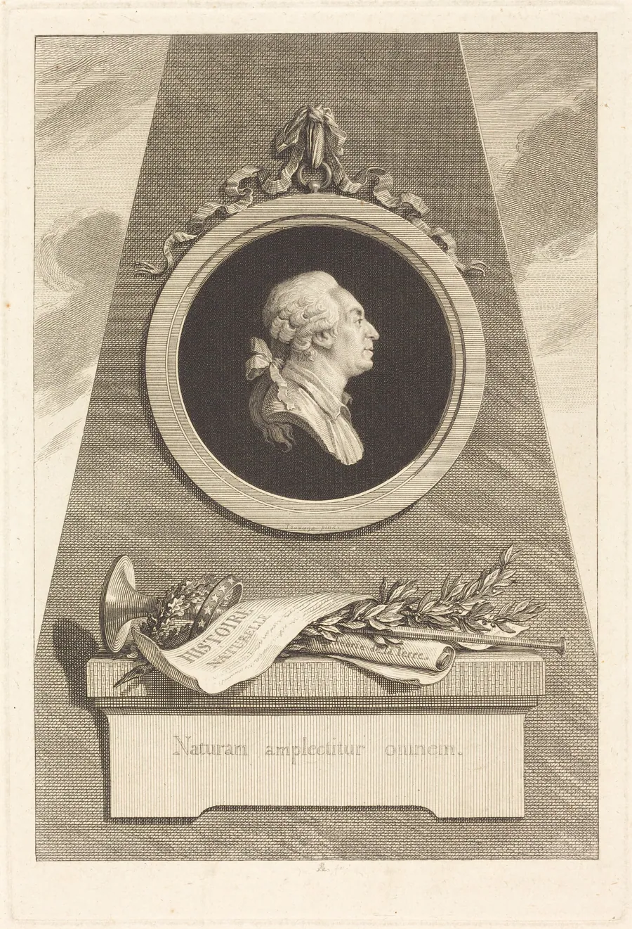 Comte de Buffon by Augustin de Saint-Aubin