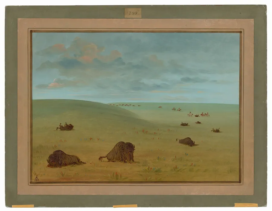 After the Buffalo Chase - Sioux by George Catlin