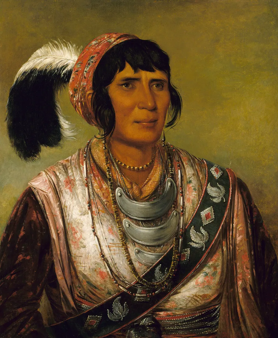 Os-ce-o-lá, The Black Drink, a Warrior of Great Distinction by George Catlin, born Wilkes-Barre, PA 1796-died Jersey City, NJ 1872