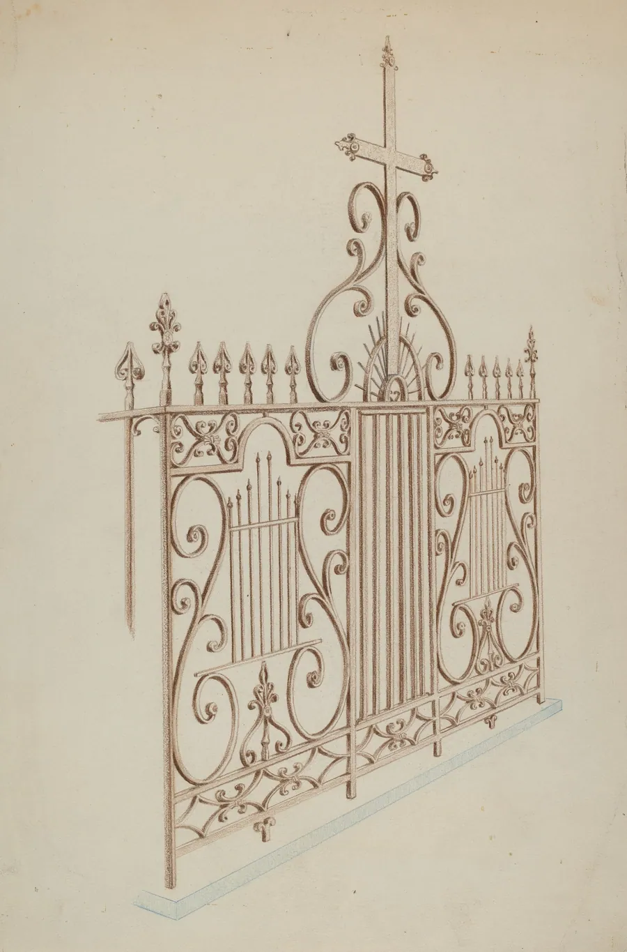 Iron Gate and Fence by Lucien Verbeke