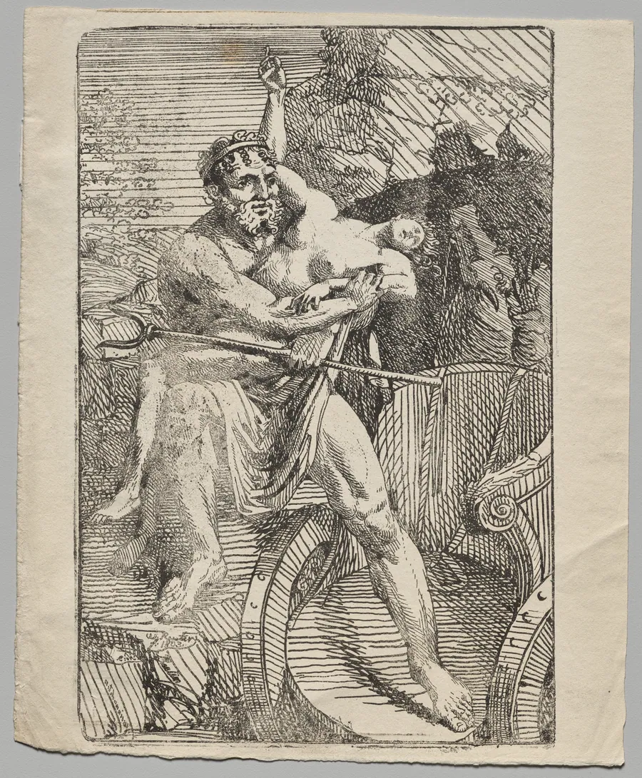 The Abduction of Proserpina by Pluto (2nd version) by Friedrich Wilhelm Reuter