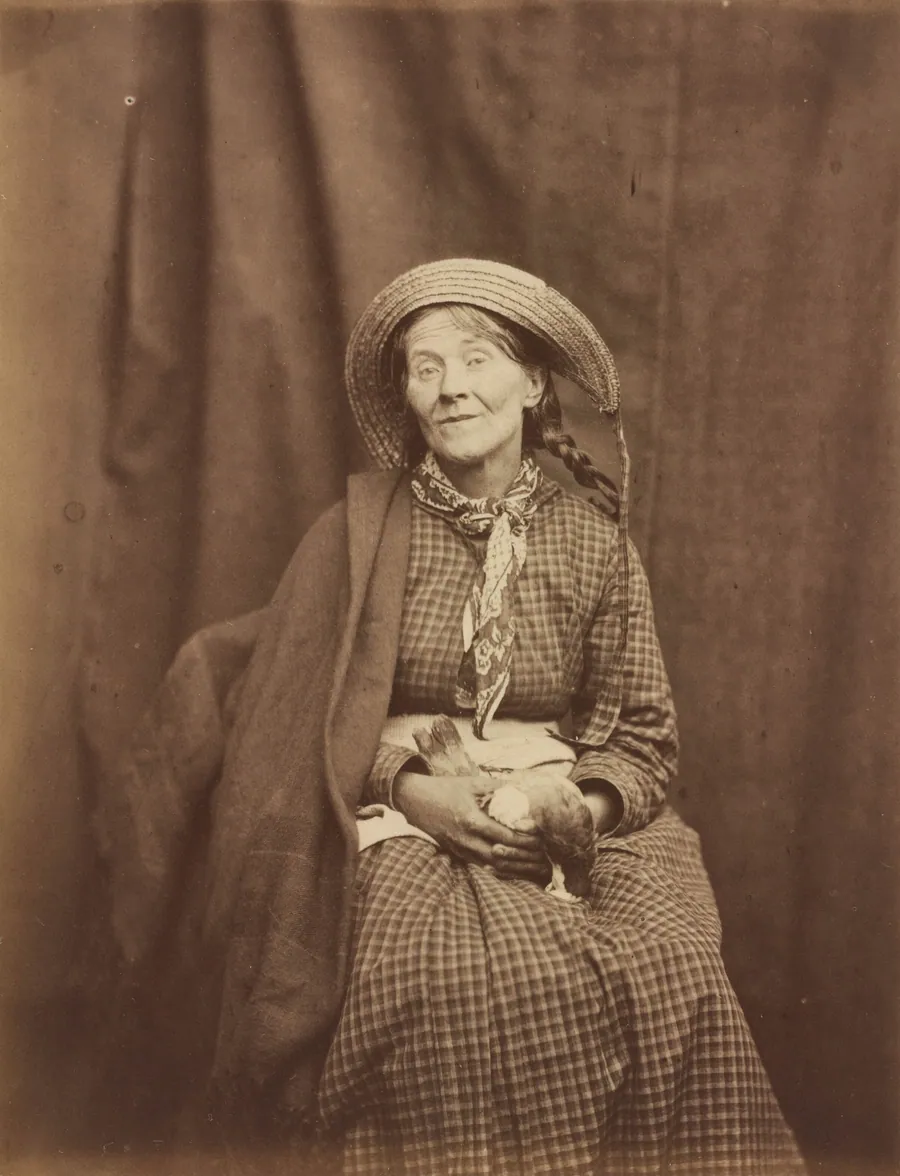 Woman Holding a Dead Bird, Surrey County Asylum by Dr. Hugh Welch Diamond