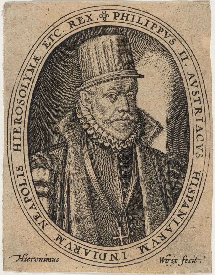 Philip II, King of Spain by Hieronymus Wierix