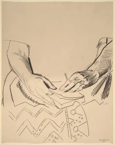 Study for "Mr. and Mrs. Philip Wase"