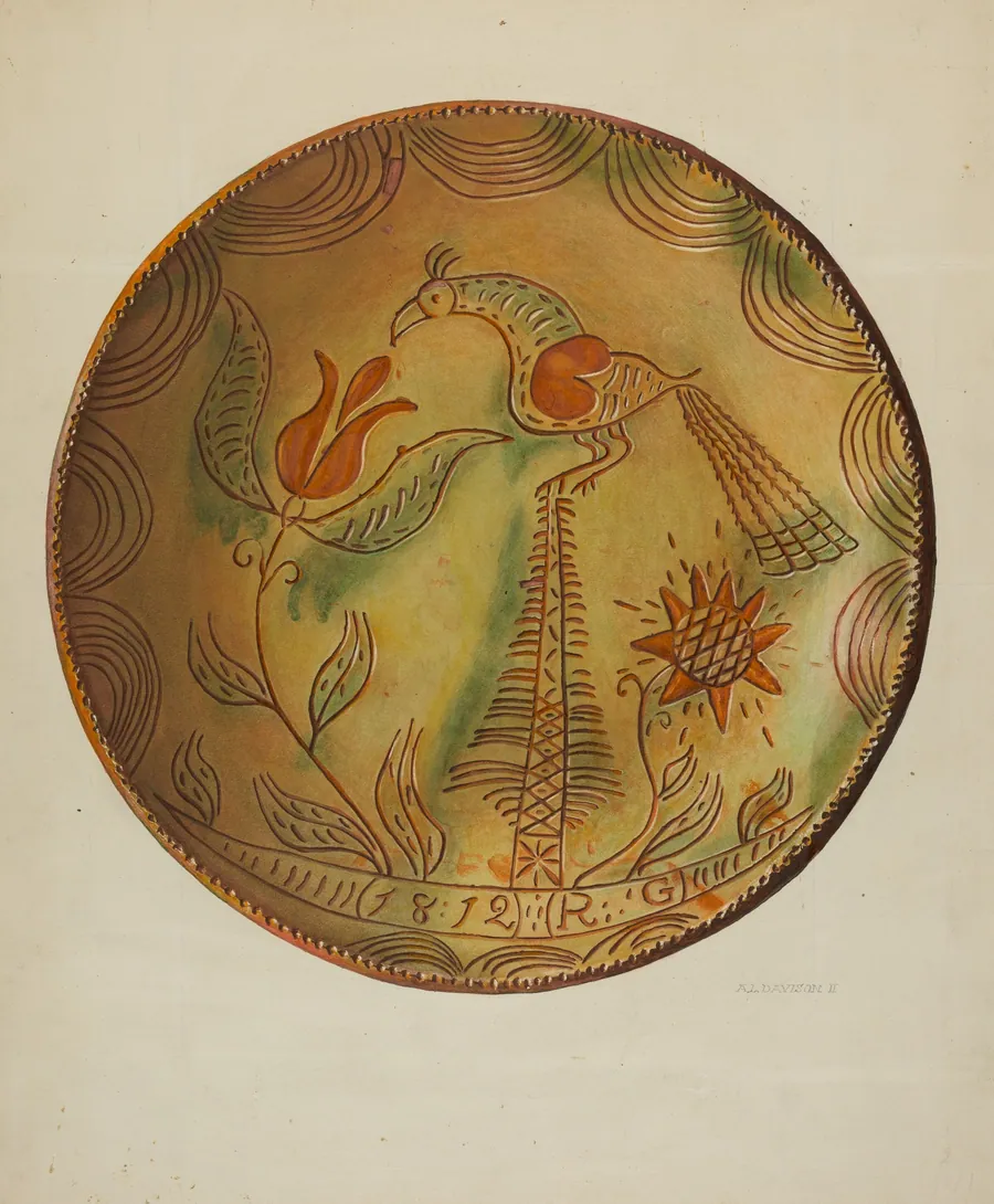 Pa. German Plate by Austin L. Davison