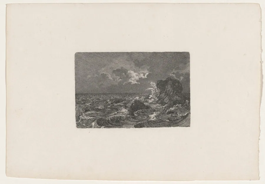 Surging Waves by Carl August Lebschée