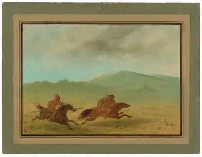An Osage Indian Pursuing a Camanchee
