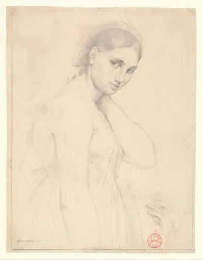 Study for "Raphael and the Fornarina"(?)