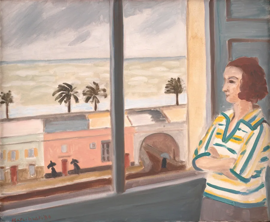 Ung pige, der betragter havet by Henri Matisse