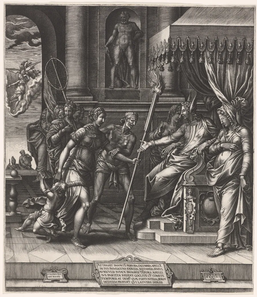 The Calumny of Apelles by Giorgio Ghisi