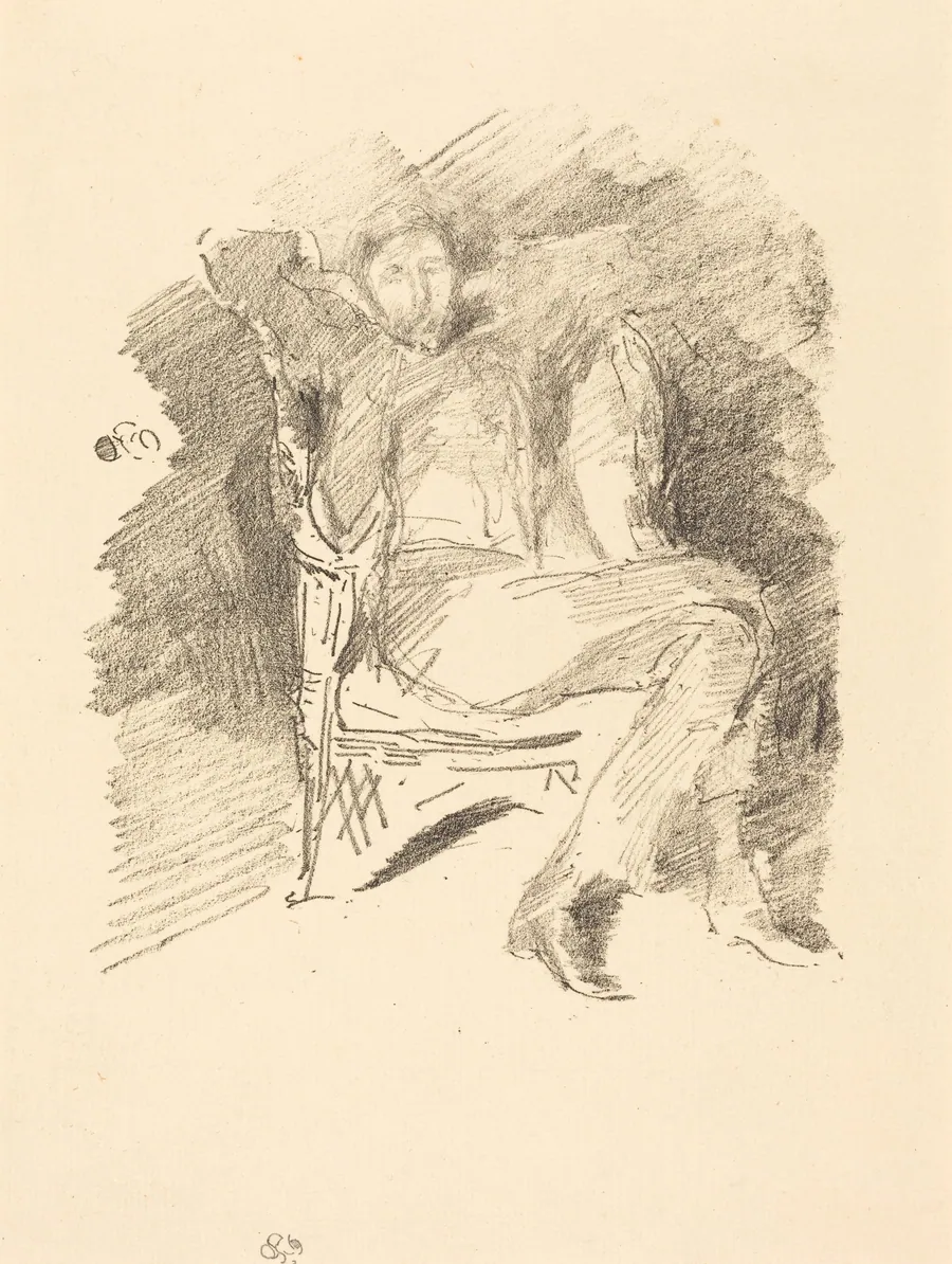 Firelight: Joseph Pennell, No. 1 by James McNeill Whistler