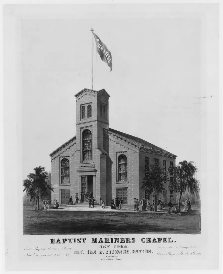 Baptist Mariners Chapel, New York by Frances Flora Bond Palmer