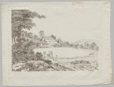 Landscape with Tharandt Castle Ruins