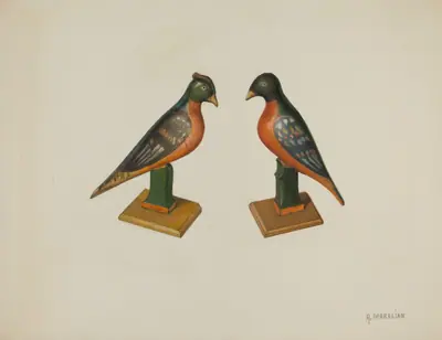 Pa. German Toy Birds