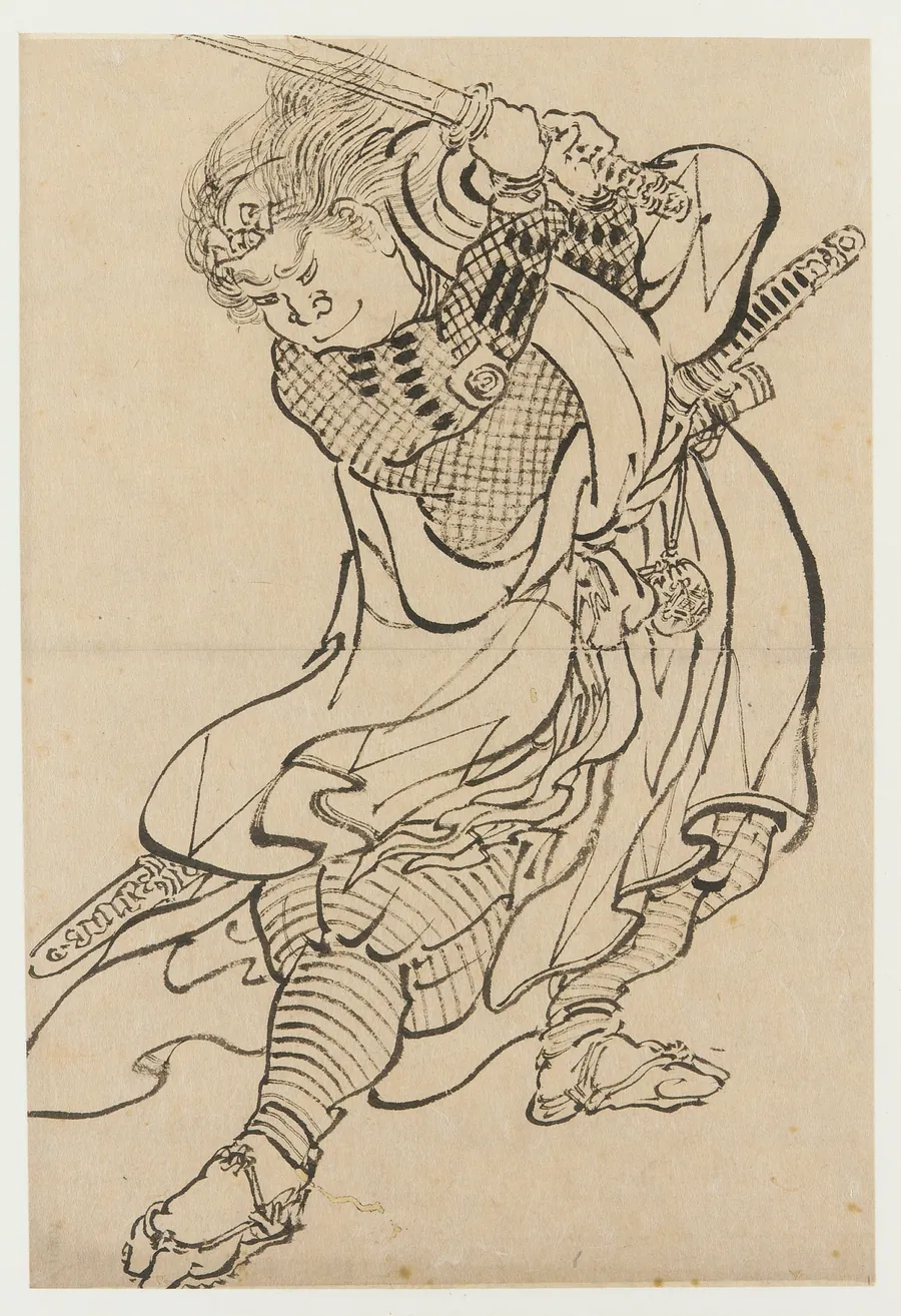 A Warrior by Katsushika Hokusai 葛飾北斎 (1760-1849)