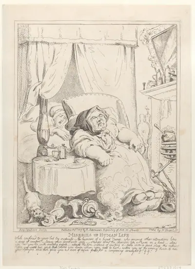Miseries of Human Life: "While confined to your bed by sickness..."