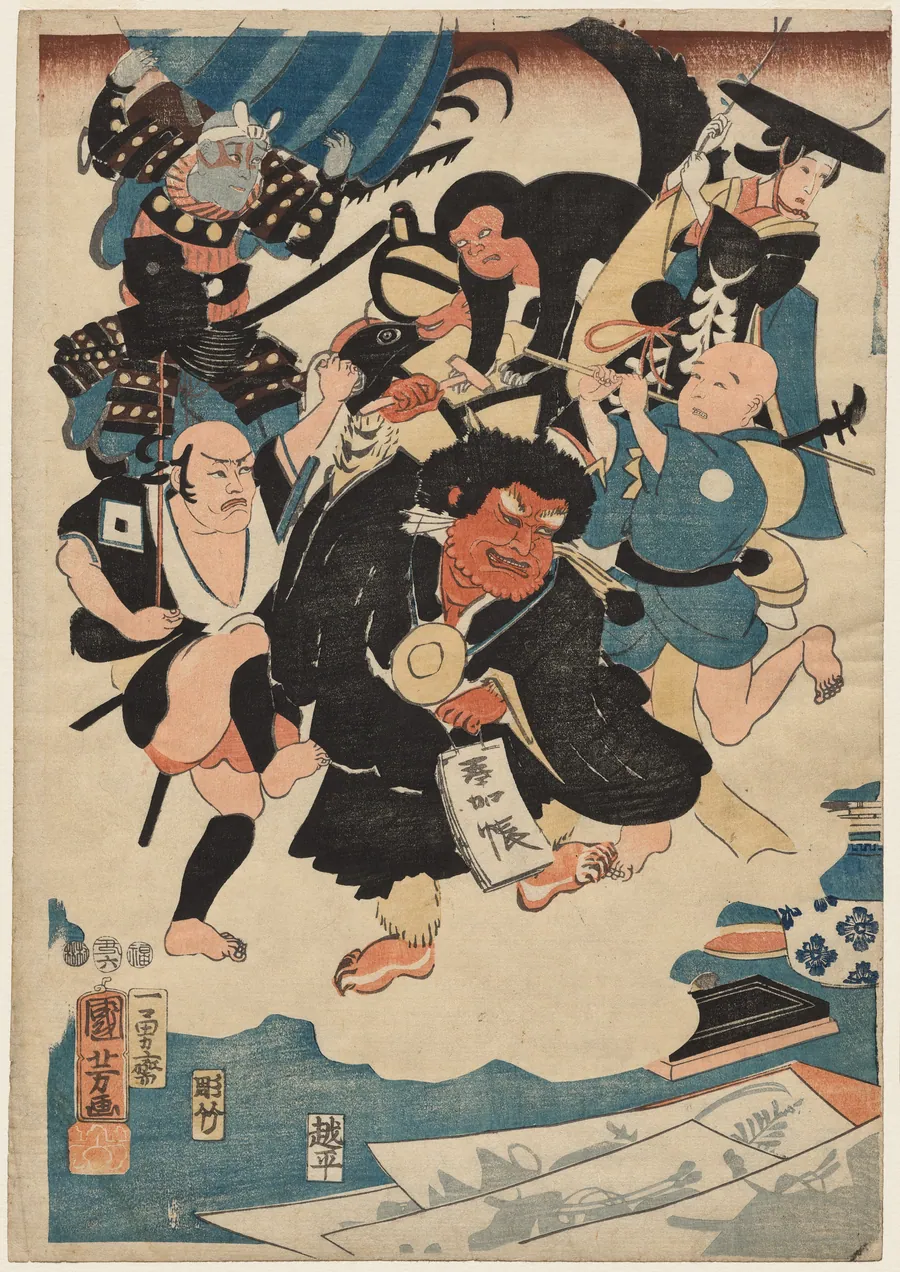 The Strange Occurrence of Ukiyo Matahei and his Famous Paintings by Utagawa Kuniyoshi