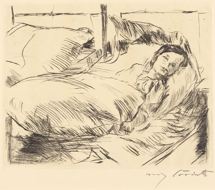 Das Kranke Kind (The Sick Child) by Lovis Corinth