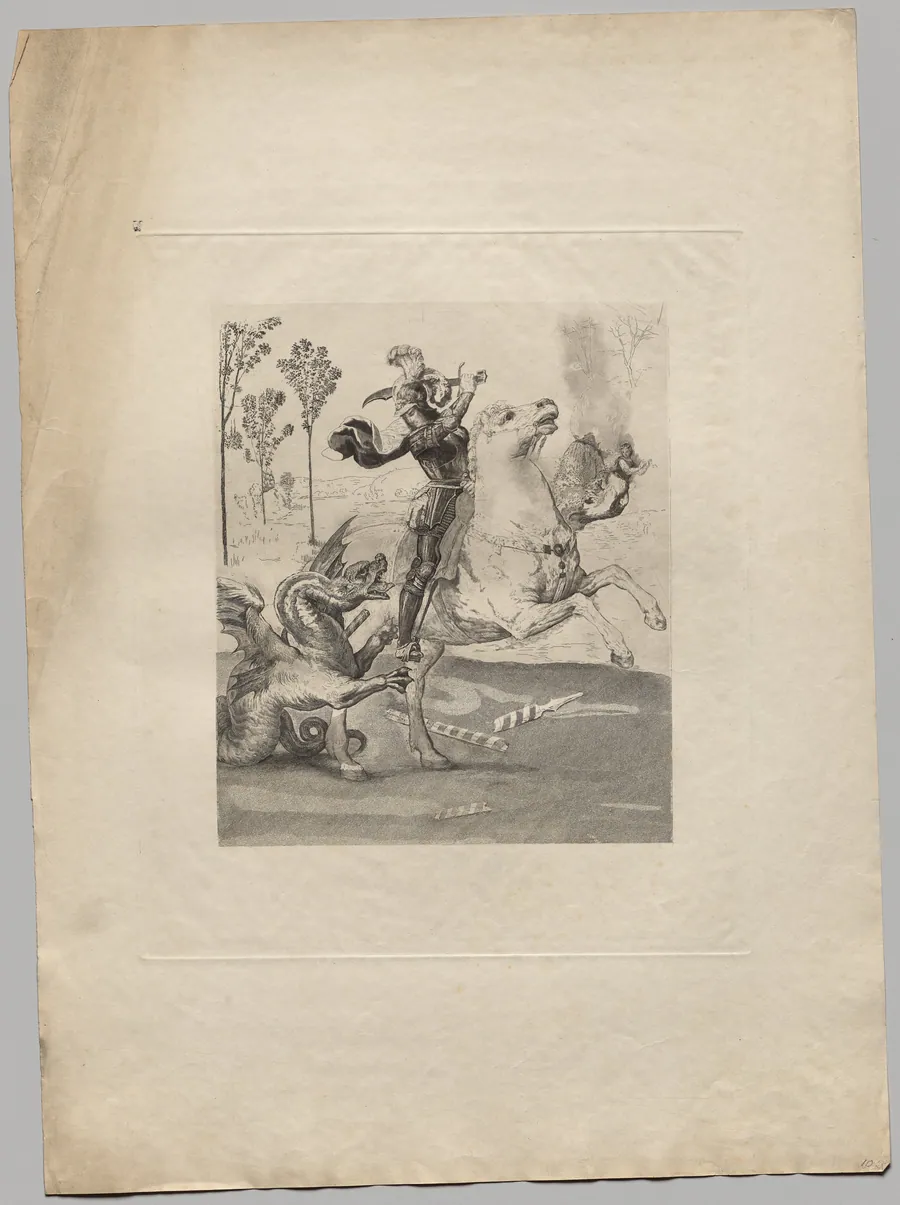 St. George and the Dragon (2) by Claude-Ferdinand Gaillard