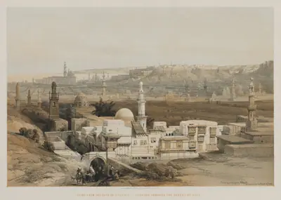 Egypt and Nubia, Volume III: Cairo from the Gate of Citzenib, Looking towards the Desert of Suez