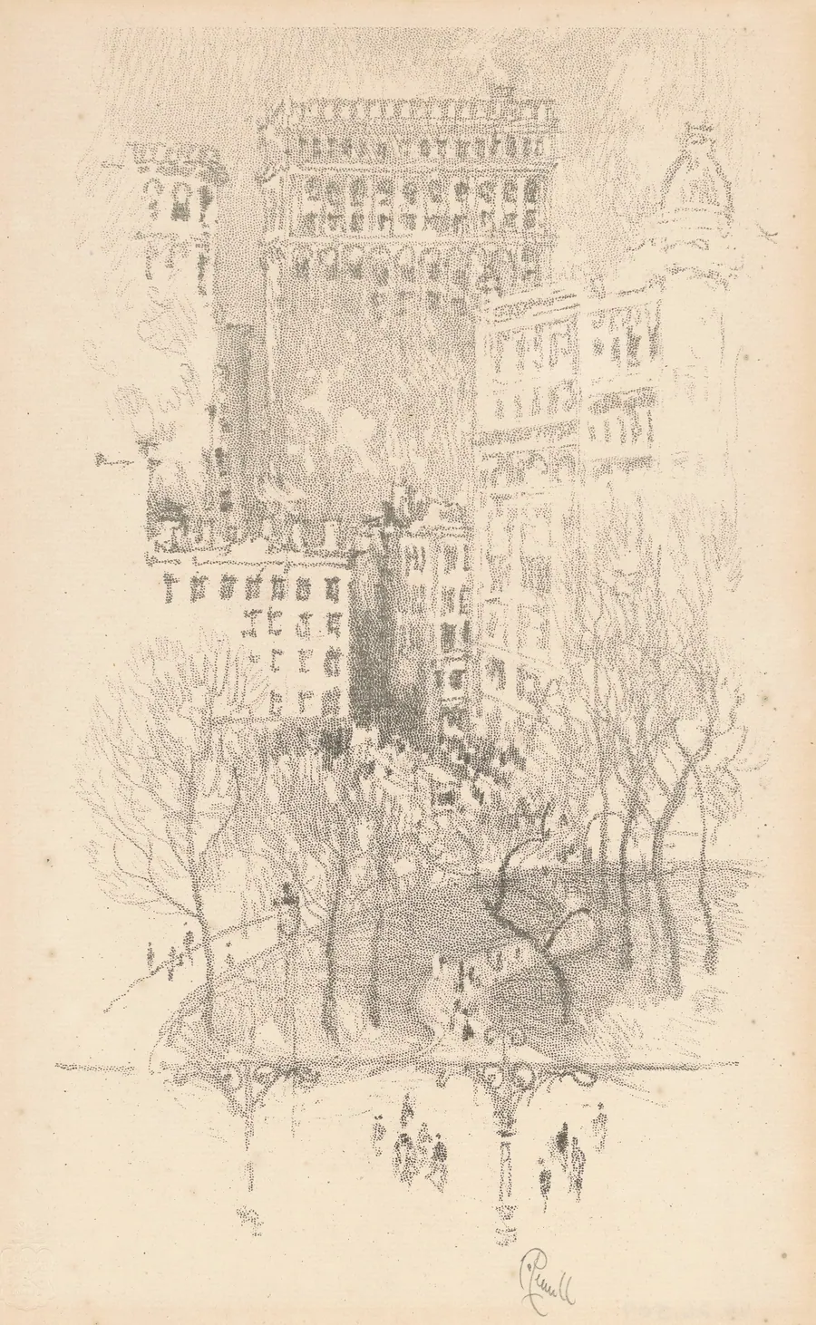 Union Square by Joseph Pennell