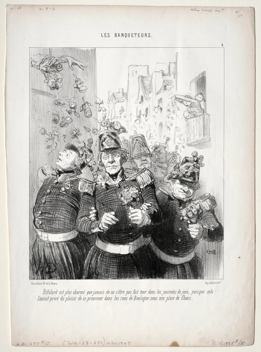 Rifolard is more delighted than ever... by Honoré Daumier