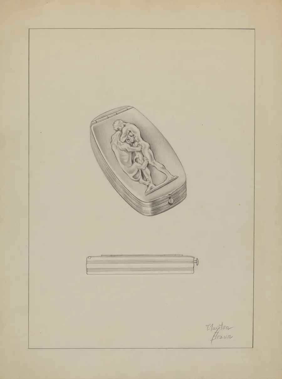 Silver Snuff Box by Clayton Braun