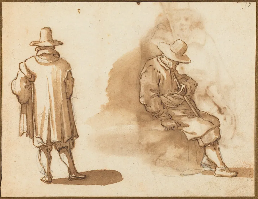 Two Studies of a Man by Remigio Cantagallina