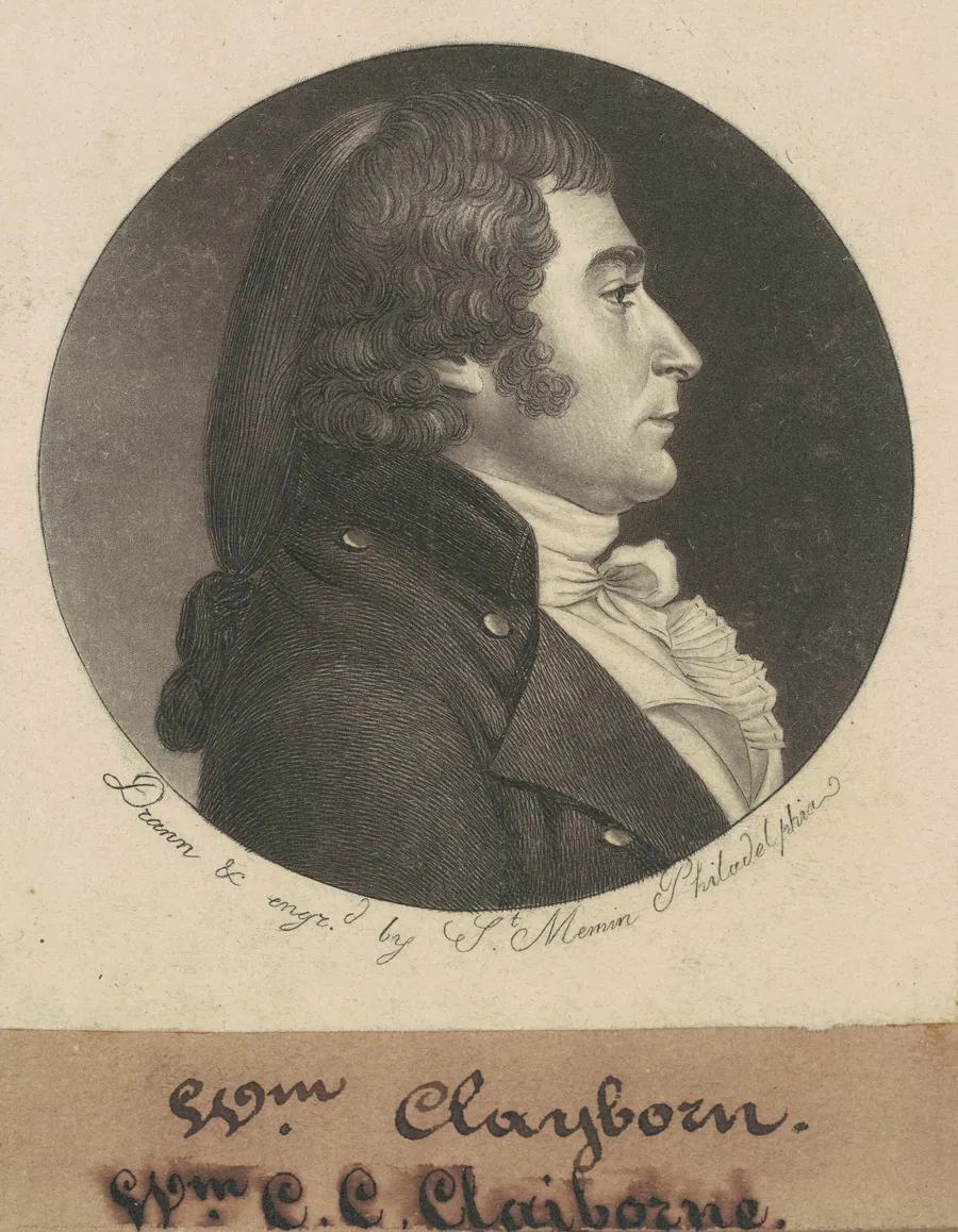 William Charles Cole Claiborne by Charles B. J. Févret de Saint-Mémin