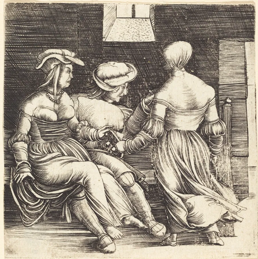 Young Man and Maids by Erhard Altdorfer
