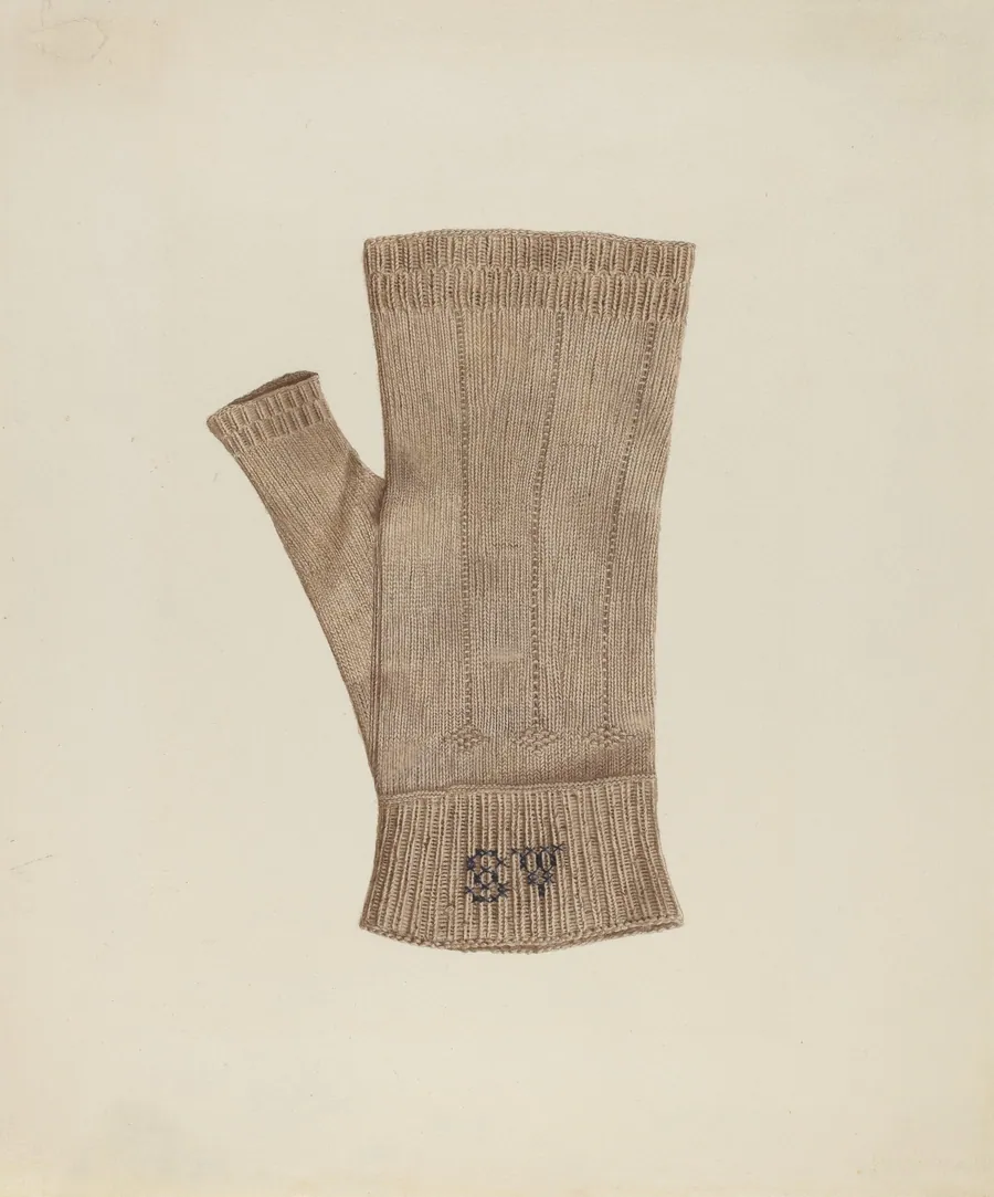 Knitted Glove by Elizabeth Moutal