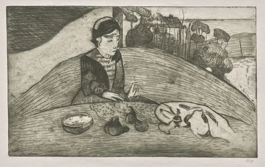 The Woman with Figs by Paul Gauguin