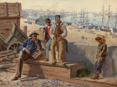 Negro Boys on the Quayside