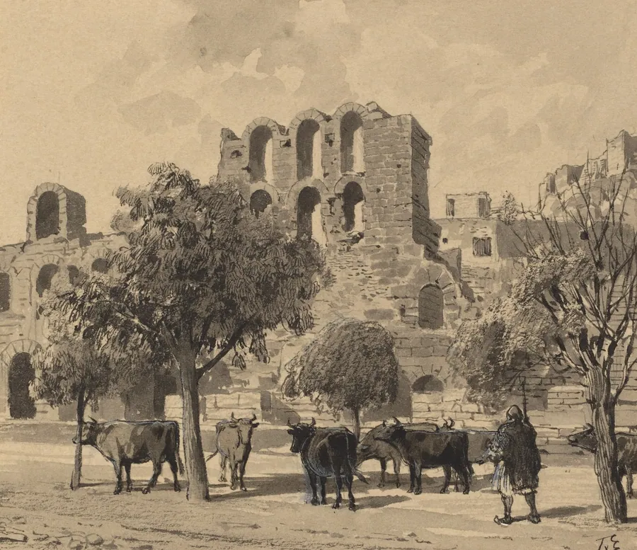 Theater of Herodes Atticus by Themistocles von Eckenbrecher