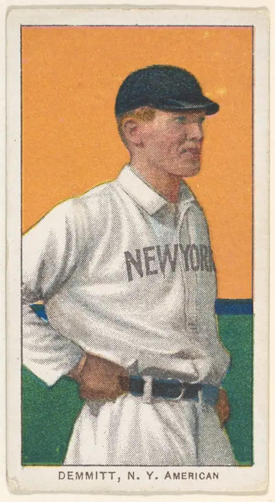 Demmitt, New York, American League, from the White Border series (T206) for the American Tobacco Company
