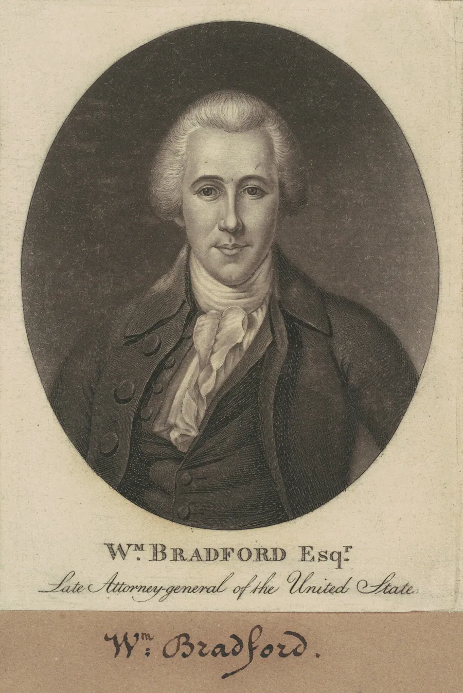 William Bradford by Charles B. J. Févret de Saint-Mémin