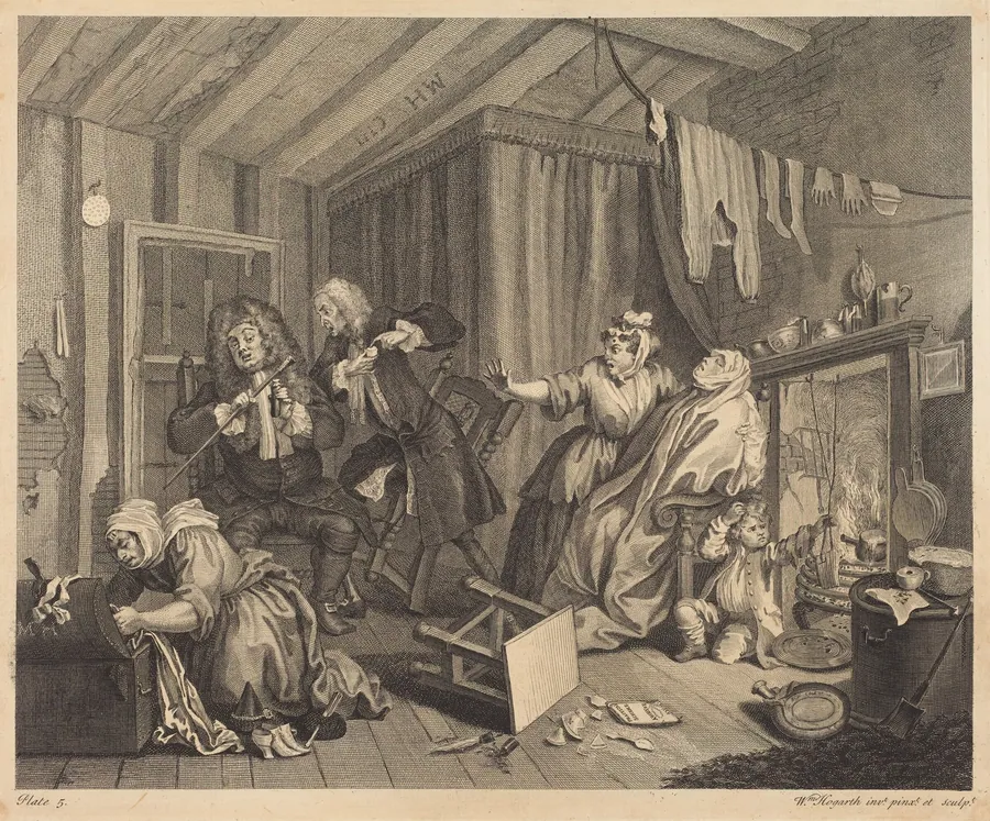 A Harlot's Progress: pl.5 by William Hogarth