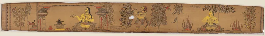 A Prince Performs Austerities (recto), from a Romance of Chandrabhanu and Lavanyavati of Upendra Bhanja (1670–1740)