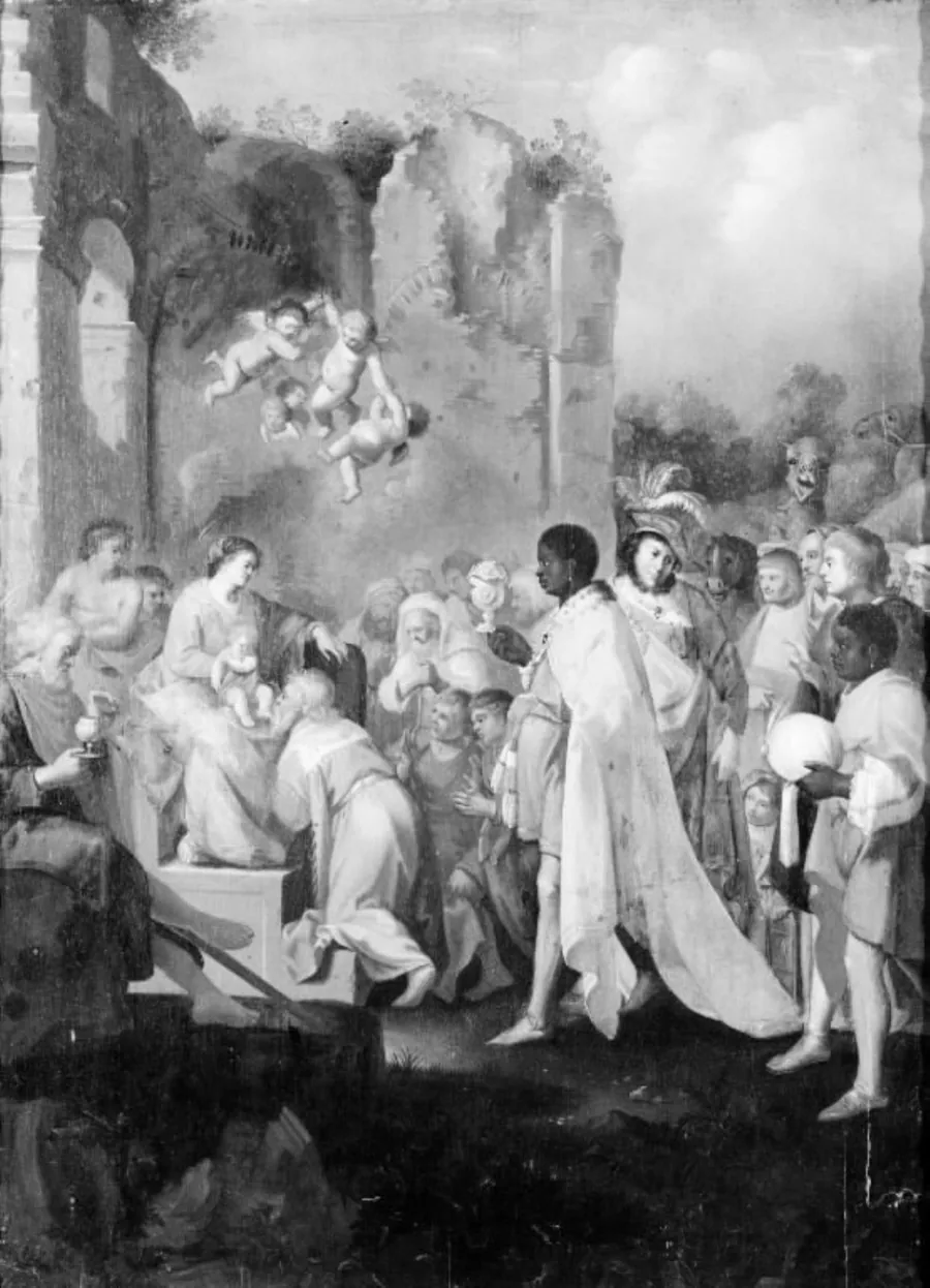 Kongernes tilbedelse by Cornelis van Poelenburch