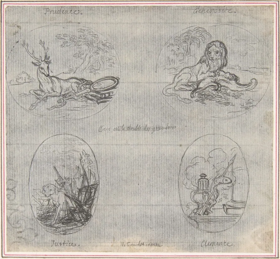 Four Small Allegories by Hubert François Gravelot