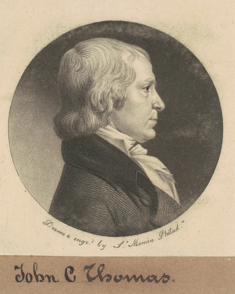 John Chew Thomas by Charles B. J. Févret de Saint-Mémin